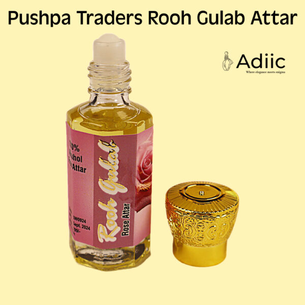 Rooh Gulab Attar (10 ml, Roll-On Bottle, Alcohol-Free)