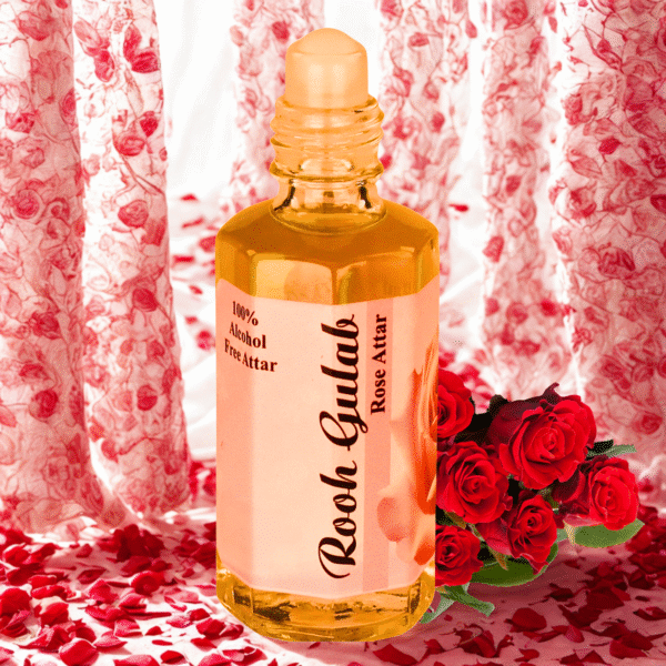 2000-8 Rooh Gulab Attar – Pure Indian Rose Essence | Long-Lasting Natural Fragrance | Alcohol-Free Floral Perfume Oil