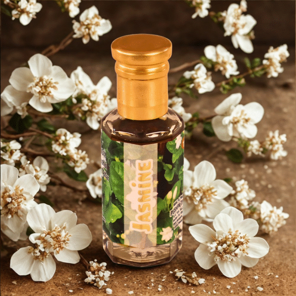 Jasmine Attar – Luxurious Natural Perfume Oil | Soothing Floral Aroma | Long-Lasting Alcohol-Free Fragrance