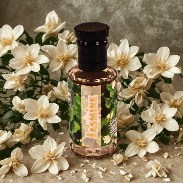 Jasmine Attar – Luxurious Natural Perfume Oil | Soothing Floral Aroma | Long-Lasting Alcohol-Free Fragrance
