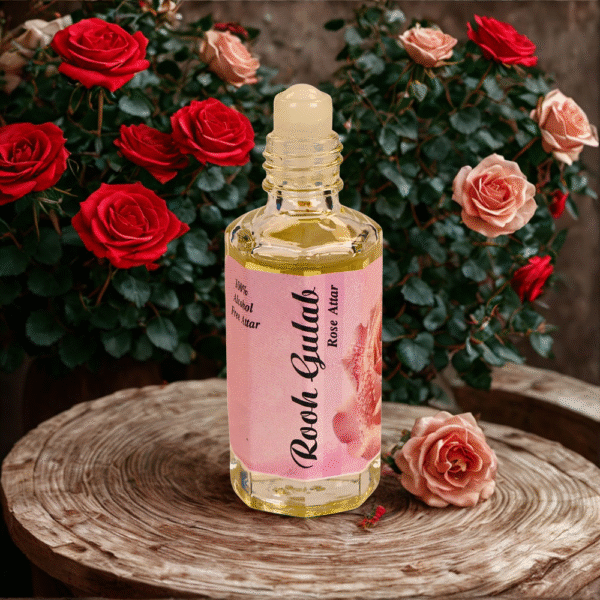 6 Rooh Gulab Attar – Pure Rose Essence, Long-Lasting Natural Fragrance, Alcohol-Free Perfume Oil