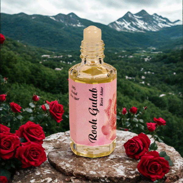 8 Rooh Gulab Attar – Pure Rose Essence, Long-Lasting Natural Fragrance, Alcohol-Free Perfume Oil