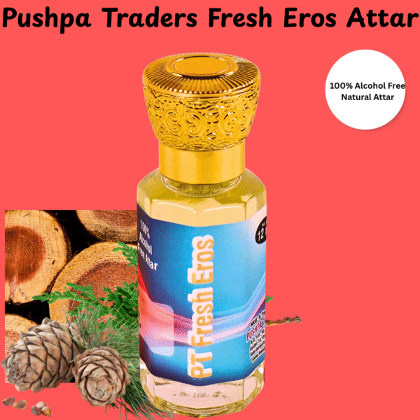 10 Fresh Eros Natural Attar – Bold, Long-Lasting Perfume Inspired by V Eros, Alluring & Alcohol-Free Scent for Men & Women