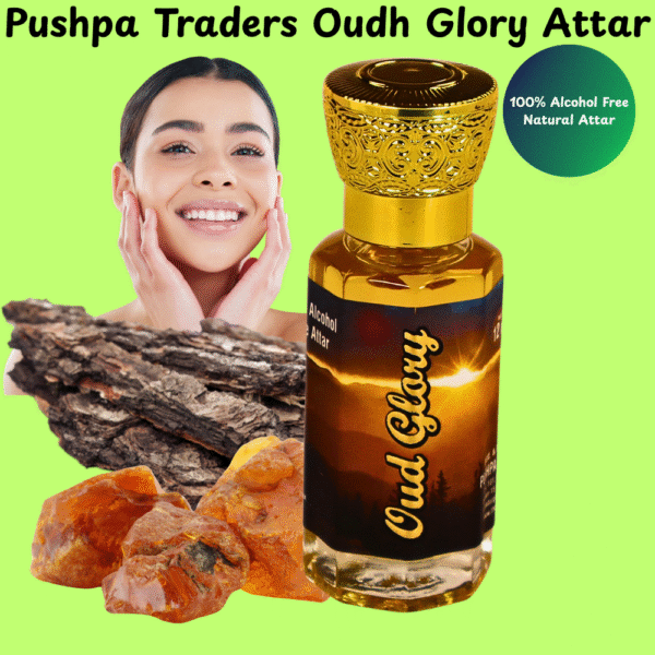 10 Oud Glory Attar – Premium Arabic Scent, Long-Lasting, Alcohol-Free, Unisex Roll-On Perfume Oil – 12ml