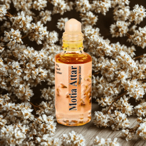 Motia Attar – Pure Natural Jasmine Perfume Oil | Long-Lasting Alcohol-Free Fragrance | Unisex Roll-On | Made in India