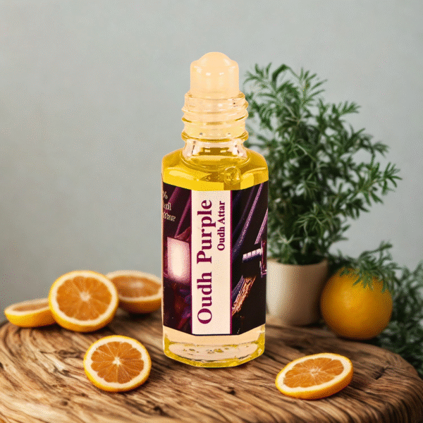 10 Oudh Purple Attar: Arabic Aroma with Saffron, Pepper & Citrus Zest
