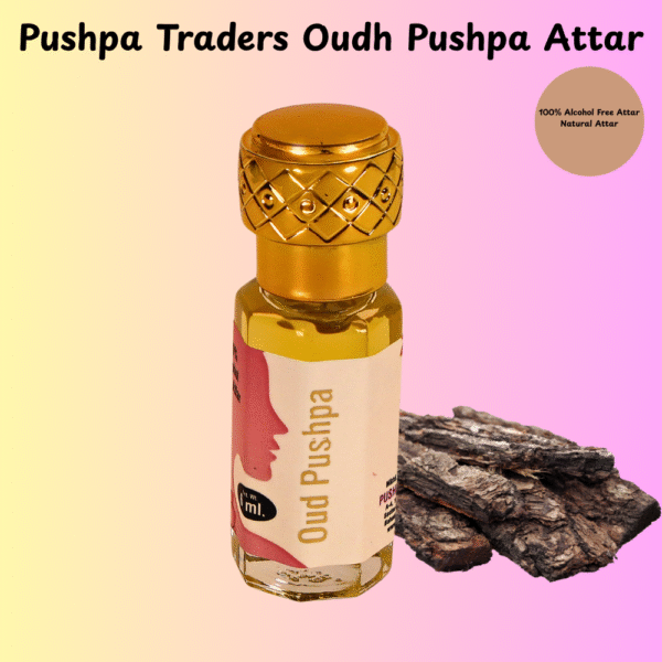 10 Oud Pushpa Attar – Premium Alcohol-Free Long-Lasting Arabic Fragrance, Unisex Perfume Oil, Made in India