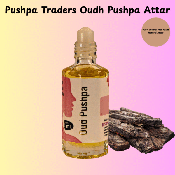 11 Oud Pushpa Attar – Premium Alcohol-Free Long-Lasting Arabic Fragrance, Unisex Perfume Oil, Made in India, 12ml Roll-On