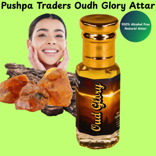 12 Oud Glory Attar – Premium Arabic Scent, Long-Lasting, Alcohol-Free, Unisex Roll-On Perfume Oil – 12ml