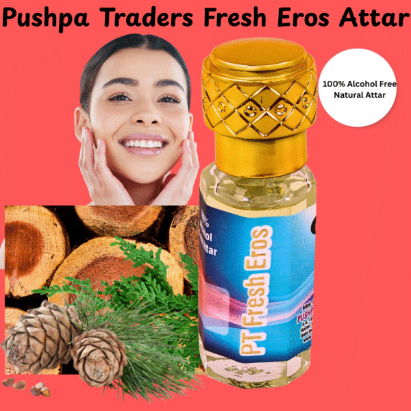 12 Fresh Eros Natural Attar – Bold, Long-Lasting Perfume Inspired by V Eros, Alluring & Alcohol-Free Scent for Men & Women