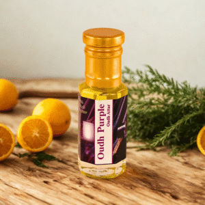 Oudh Purple Attar: Arabic Aroma with Saffron, Pepper & Citrus Zest