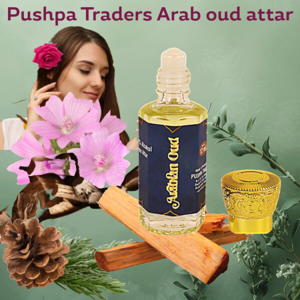 12 Arabian Oud Attar – Luxurious Long-Lasting Perfume Oil | Exotic Oriental Scent | Alcohol-Free | Unisex Fragrance
