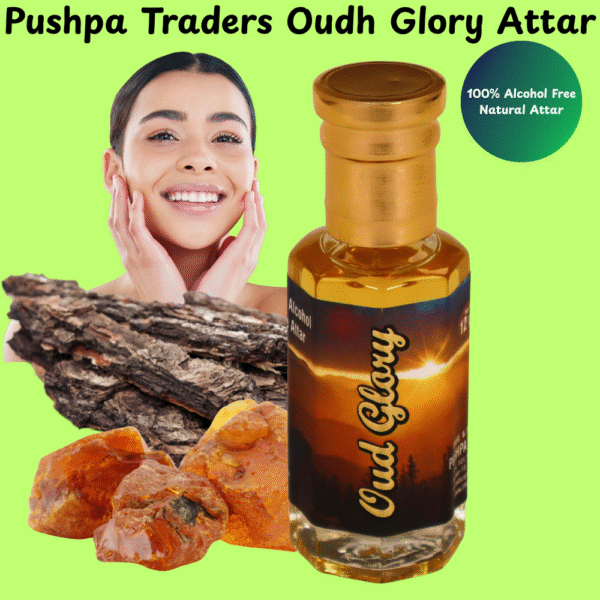 12 Oud Glory Attar – Premium Arabic Scent, Long-Lasting, Alcohol-Free, Unisex Roll-On Perfume Oil – 12ml