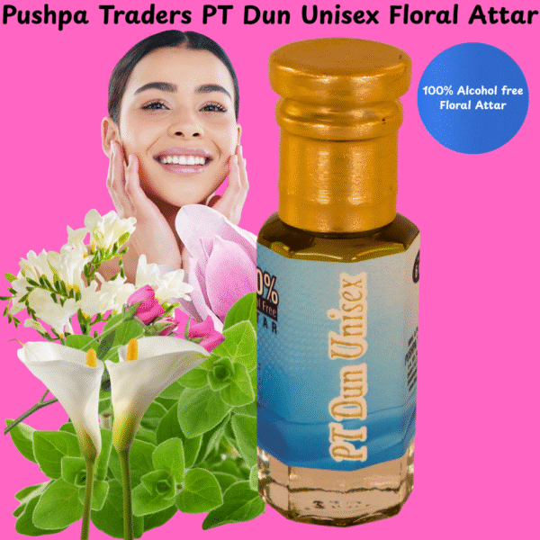 12 PT Dun Attar – Premium Natural Attar with Arabic Floral Fusion, Long-Lasting Alcohol-Free Perfume for Men & Women