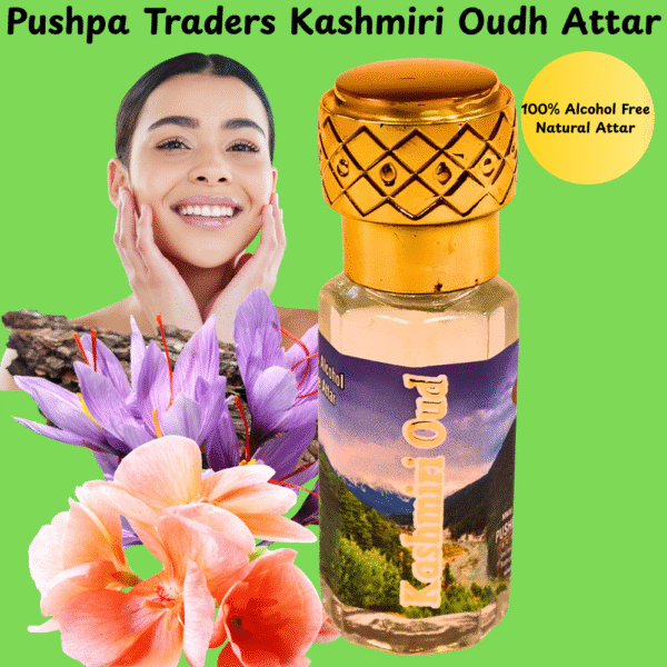 13 Kashmiri Oud Attar – Premium Natural Fragrance with Rich Woody, Smoky & Earthy Notes | Long-Lasting Alcohol-Free Perfume