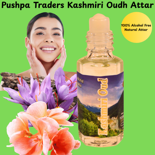 14 Kashmiri Oud Attar – Premium Natural Fragrance with Rich Woody, Smoky & Earthy Notes | Long-Lasting Alcohol-Free Perfume
