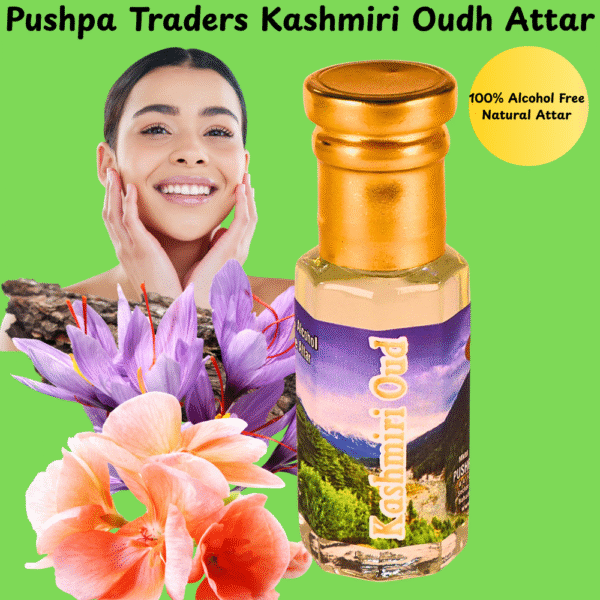 16 Kashmiri Oud Attar – Premium Natural Fragrance with Rich Woody, Smoky & Earthy Notes | Long-Lasting Alcohol-Free Perfume