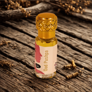 Oud Pushpa Attar – Premium Alcohol-Free Long-Lasting Arabic Fragrance, Unisex Perfume Oil, Made in India
