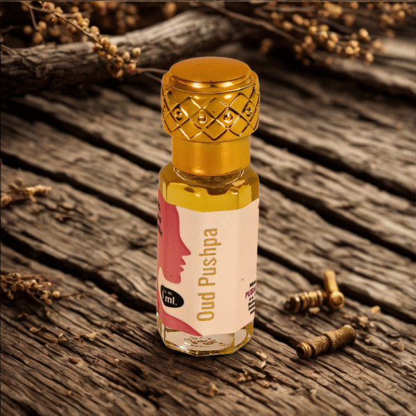 5 Oud Pushpa Attar – Premium Alcohol-Free Long-Lasting Arabic Fragrance, Unisex Perfume Oil, Made in India