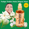 Motia Attar – Pure Natural Jasmine Perfume Oil | Long-Lasting Alcohol-Free Fragrance | Unisex Roll-On | Made in India