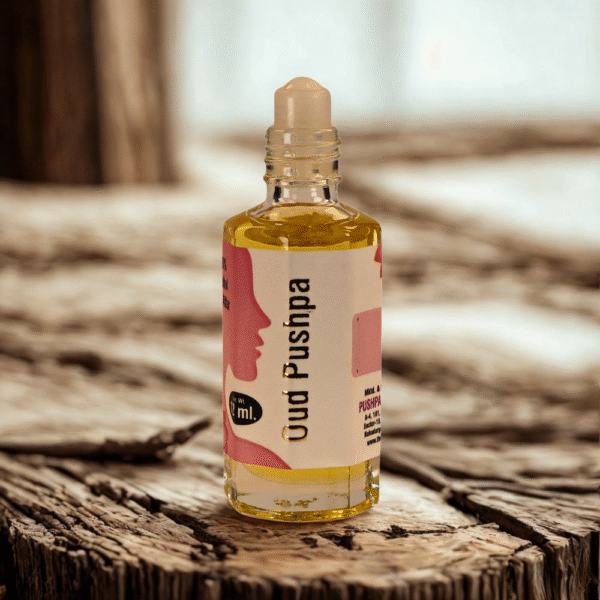 7 Oud Pushpa Attar – Premium Alcohol-Free Long-Lasting Arabic Fragrance, Unisex Perfume Oil, Made in India, 12ml Roll-On