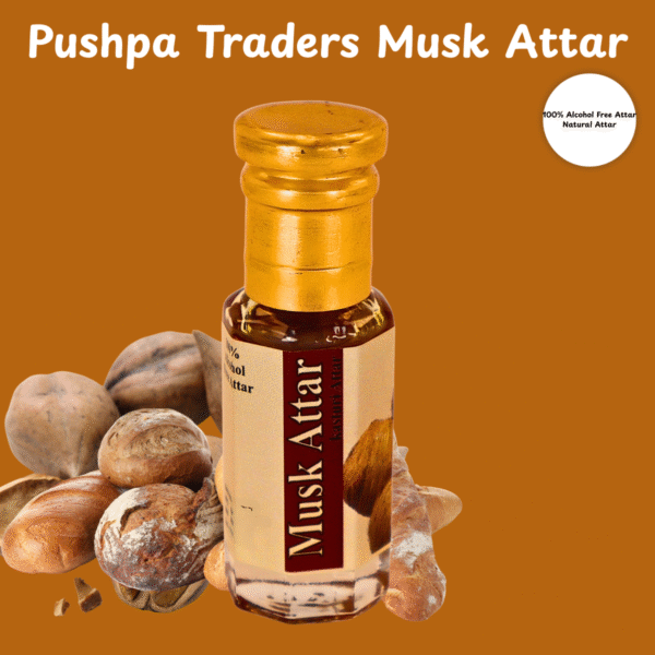 8 Musk Attar – Long-Lasting Natural Fragrance | Alcohol-Free | Unisex Perfume Oil | Premium Indian Attar