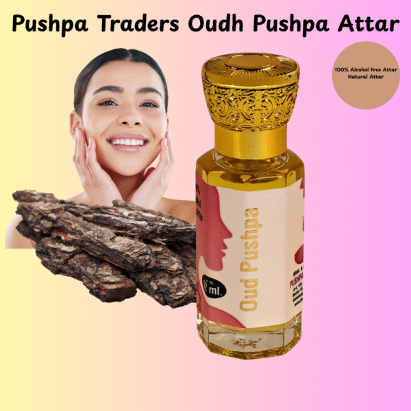 8 Oud Pushpa Attar – Premium Alcohol-Free Long-Lasting Arabic Fragrance, Unisex Perfume Oil, Made in India, 12ml Roll-On
