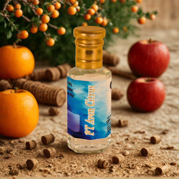 9 PT Avin Citrus Attar – Natural Zesty Fragrance, Uplifting & Refreshing Unisex Scent, Long-Lasting Attar