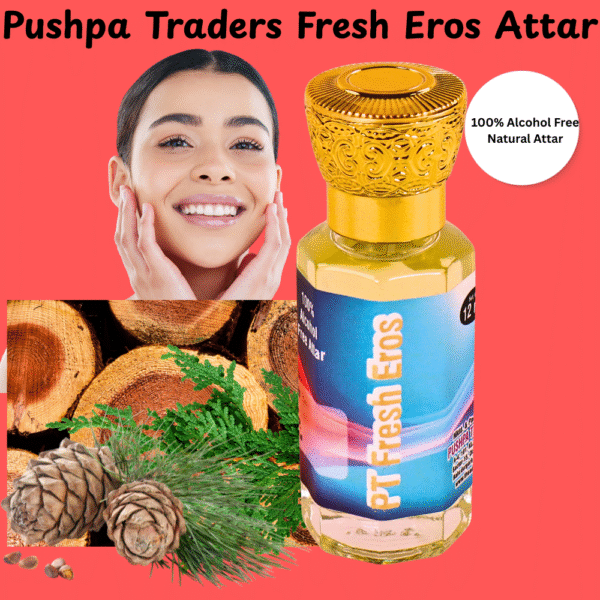 9 Fresh Eros Natural Attar – Bold, Long-Lasting Perfume Inspired by V Eros, Alluring & Alcohol-Free Scent for Men & Women