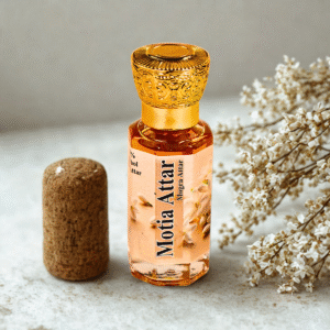 Motia Attar – Pure Natural Jasmine Perfume Oil | Long-Lasting Alcohol-Free Fragrance | Unisex Roll-On | Made in India